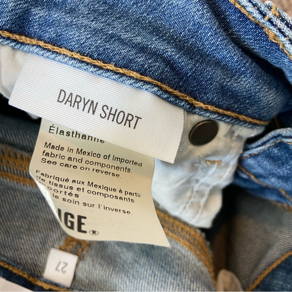 PAIGE denim Daryn Short Distressed Medium Wash - Picture 5 of 5